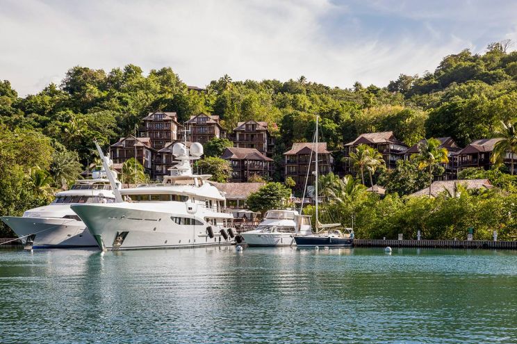 Capella Marigot Bay Marina Marina